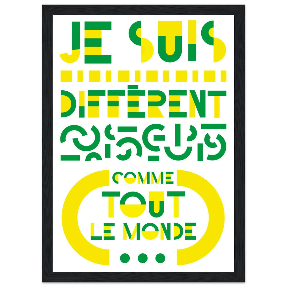 Différent, papier poché de Julie Parmentier encadré – visuel 7