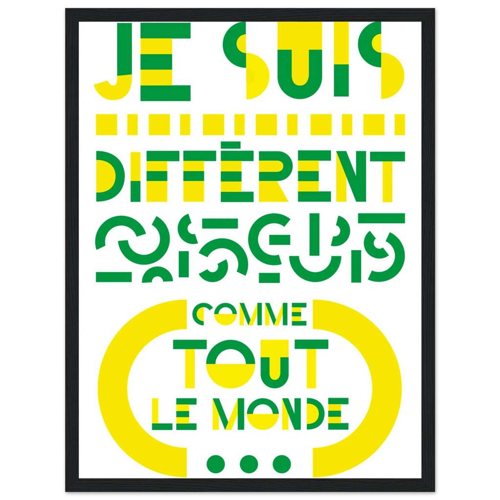 Différent, papier poché de Julie Parmentier encadré – visuel 9