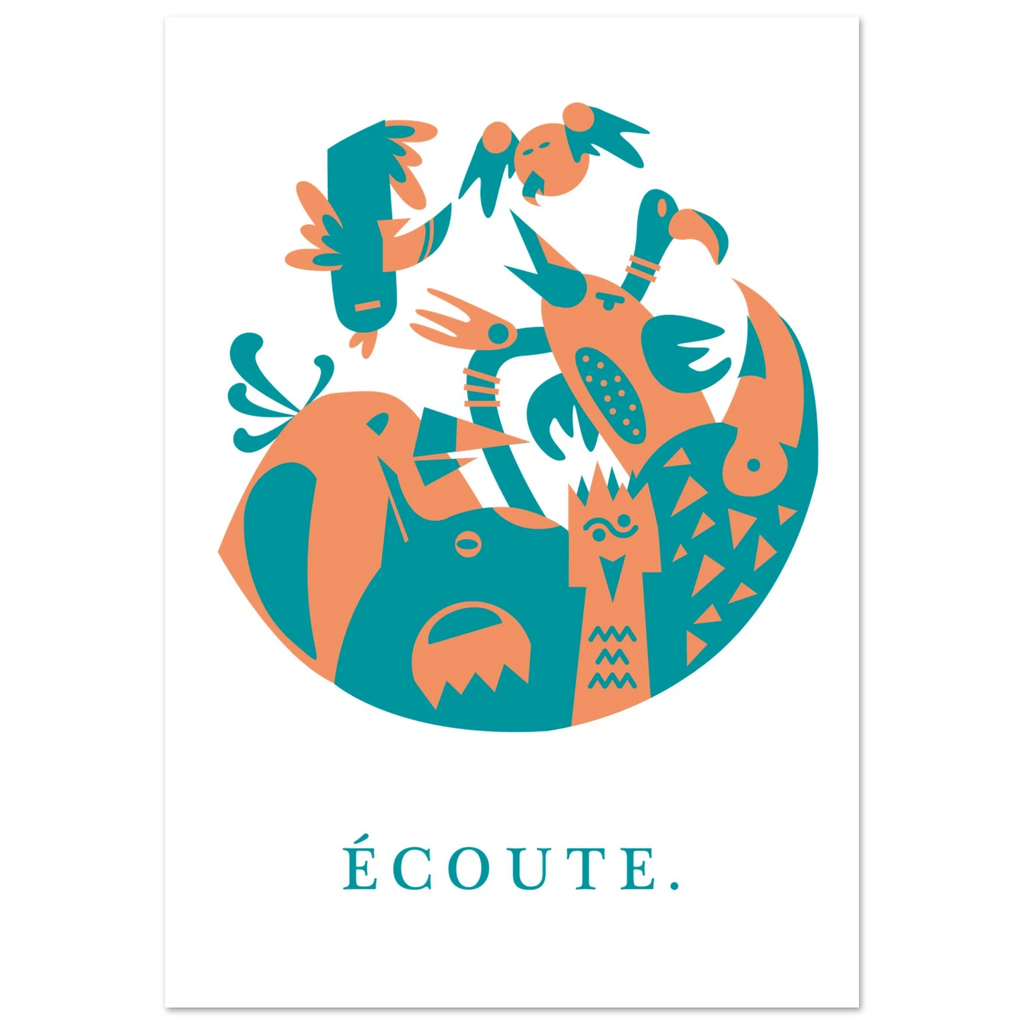 Ecoute, papier poché de Julie Parmentier – visuel 2