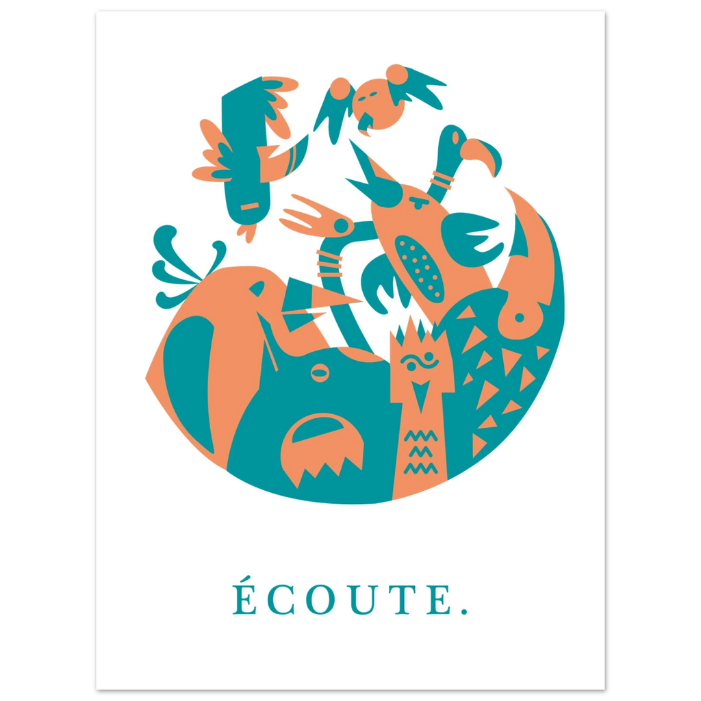 Ecoute, papier poché de Julie Parmentier – visuel 3
