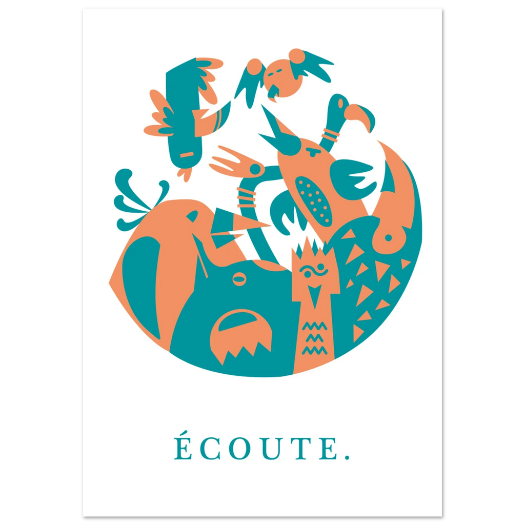 Ecoute, papier poché de Julie Parmentier – visuel 4