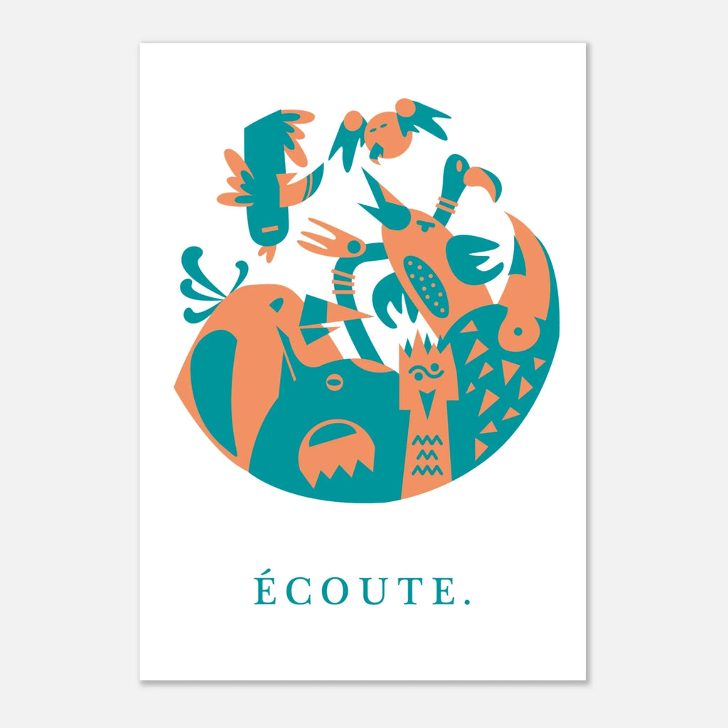 Ecoute, papier poché de Julie Parmentier – visuel 5