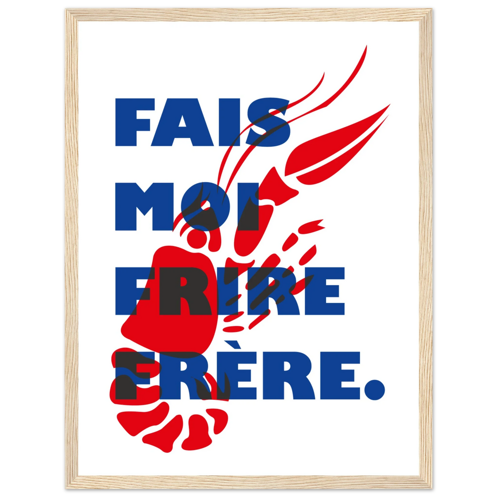 Fais moi frire, papier poché de Julie Parmentier encadré – visuel 4