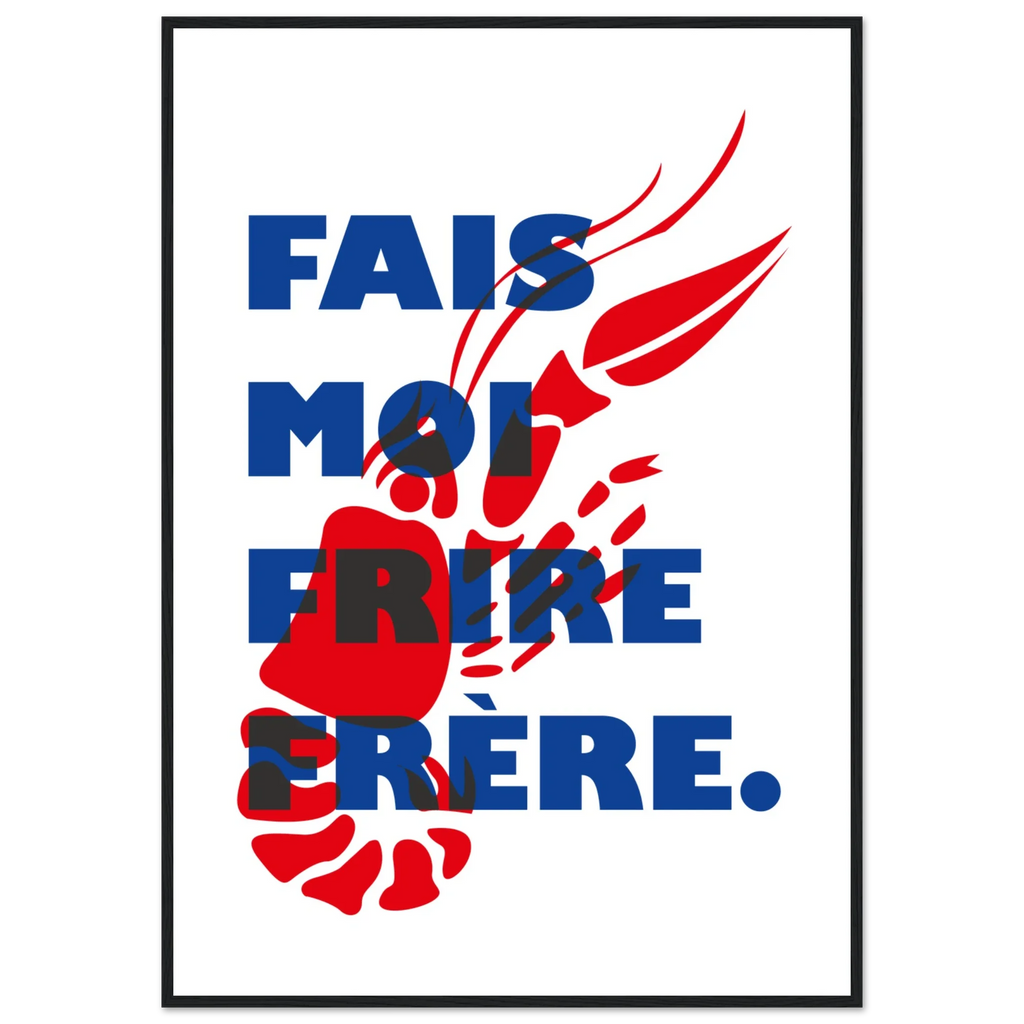 Fais moi frire, papier poché de Julie Parmentier encadré – visuel 5