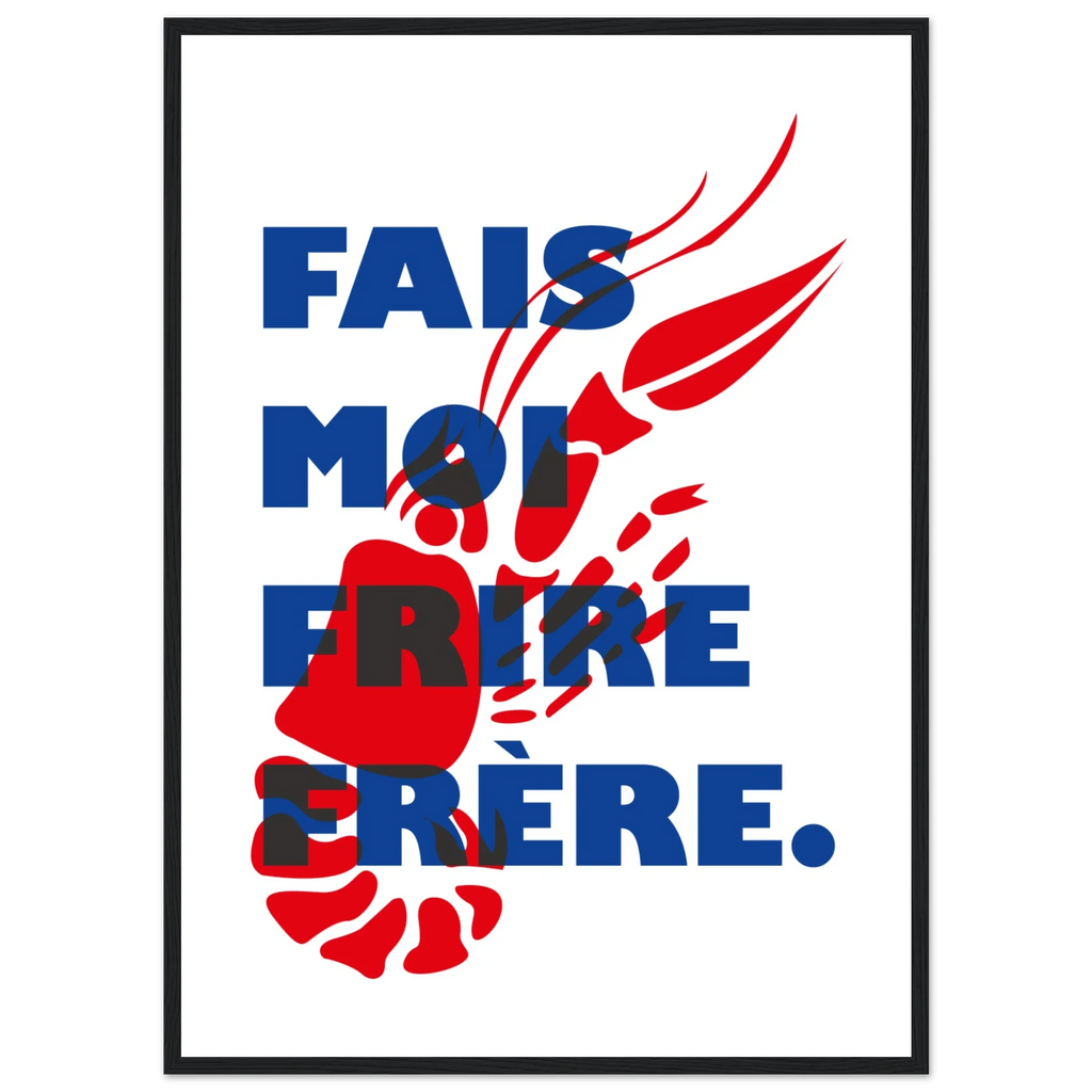 Fais moi frire, papier poché de Julie Parmentier encadré – visuel 6