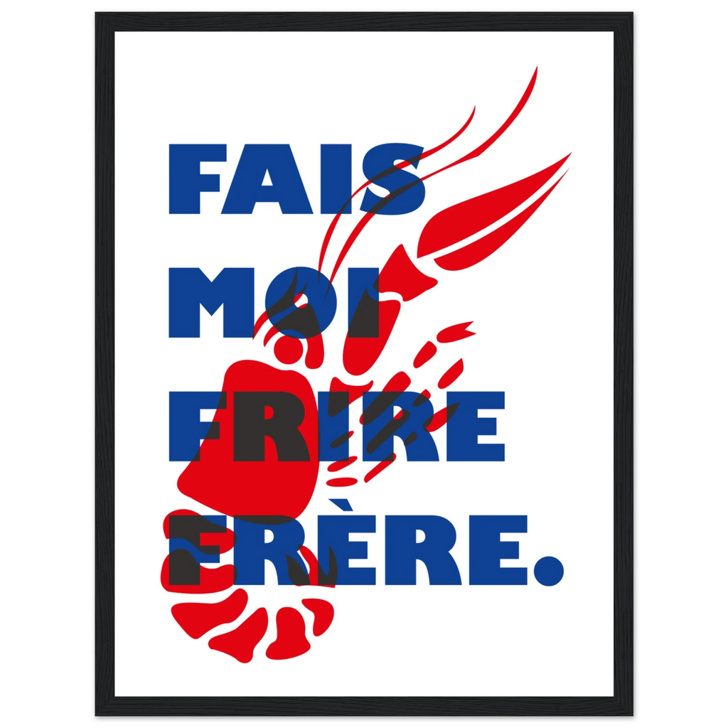 Fais moi frire, papier poché de Julie Parmentier encadré – visuel 7