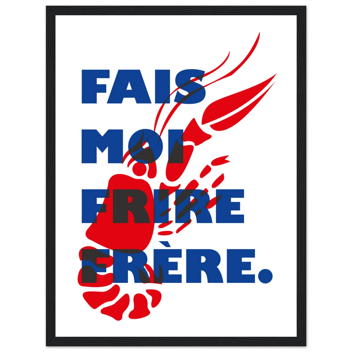 Fais moi frire, papier poché de Julie Parmentier encadré – visuel 7