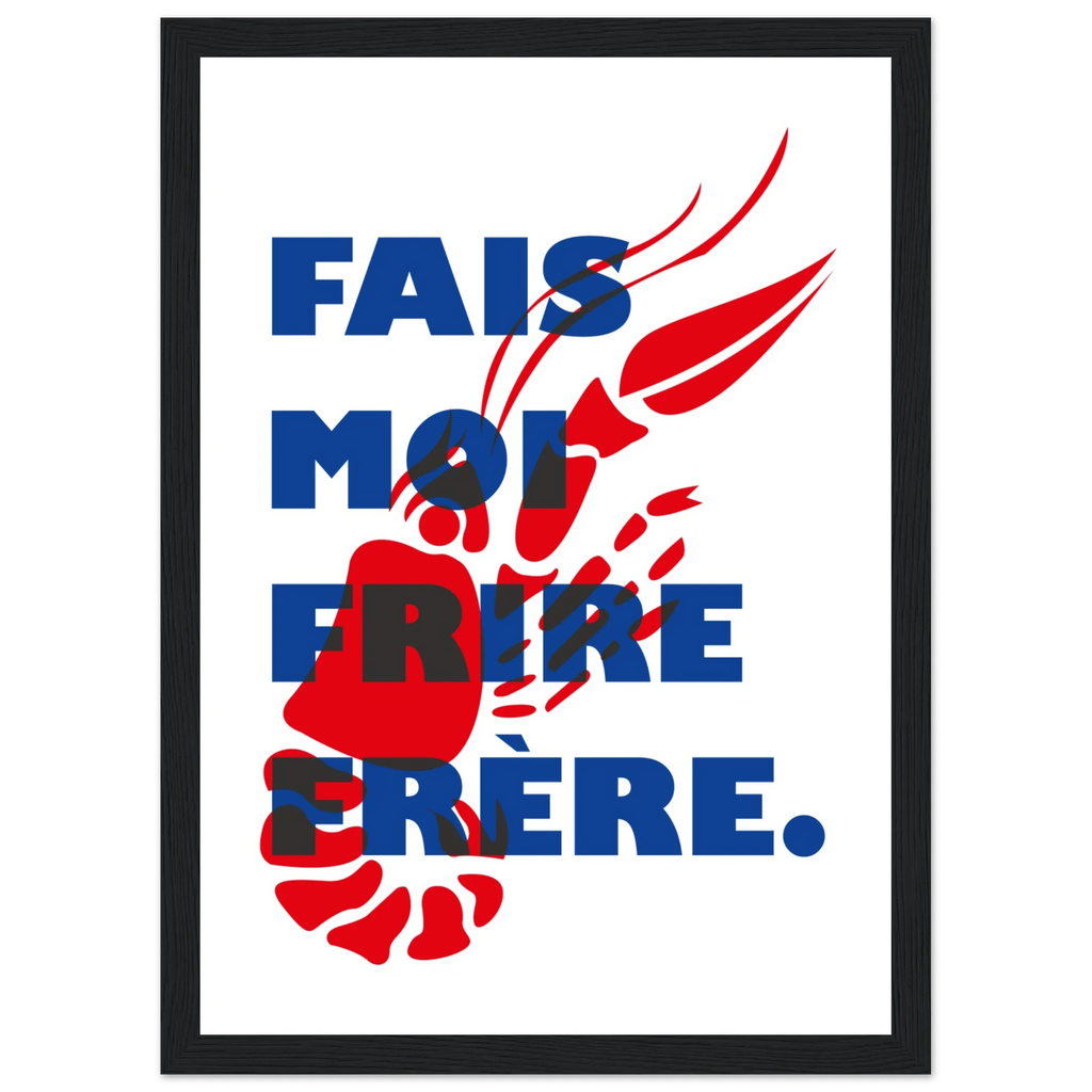 Fais moi frire, papier poché de Julie Parmentier encadré – visuel 8