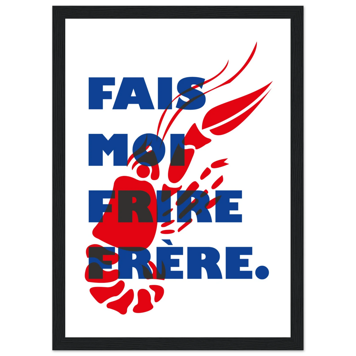 Fais moi frire, papier poché de Julie Parmentier encadré – visuel 8