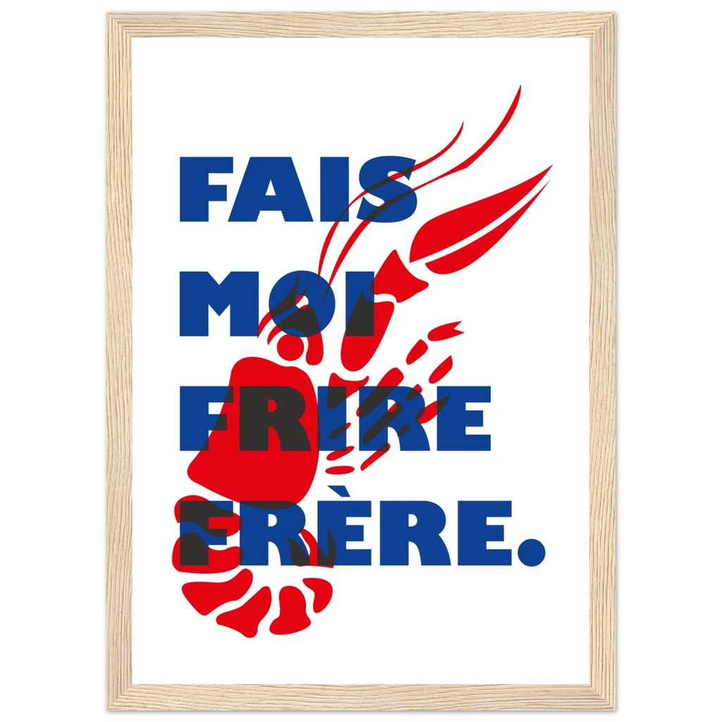 Fais moi frire, papier poché de Julie Parmentier encadré – visuel 9