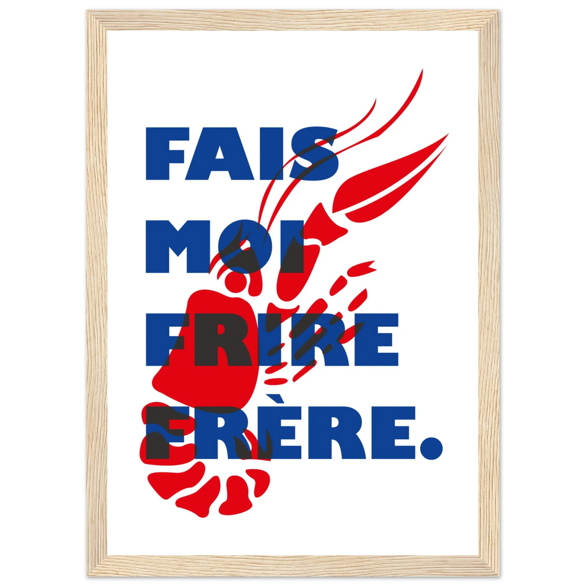 Fais moi frire, papier poché de Julie Parmentier encadré – visuel 9