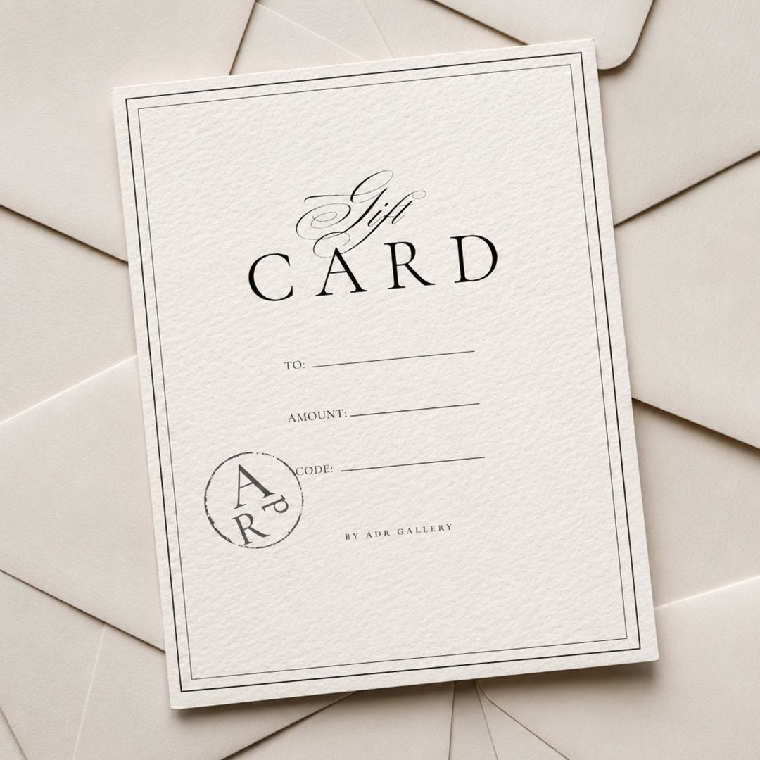 Carte cadeau ADR Gallery, galerie d’art en ligne