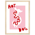Hot dog, papier poché de Julie Parmentier encadré – visuel 4