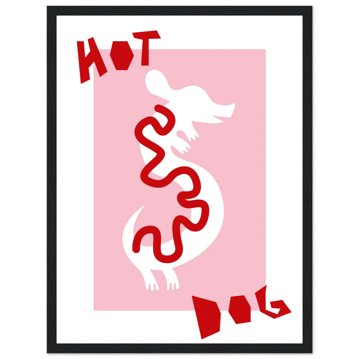 Hot dog, papier poché de Julie Parmentier encadré – visuel 6