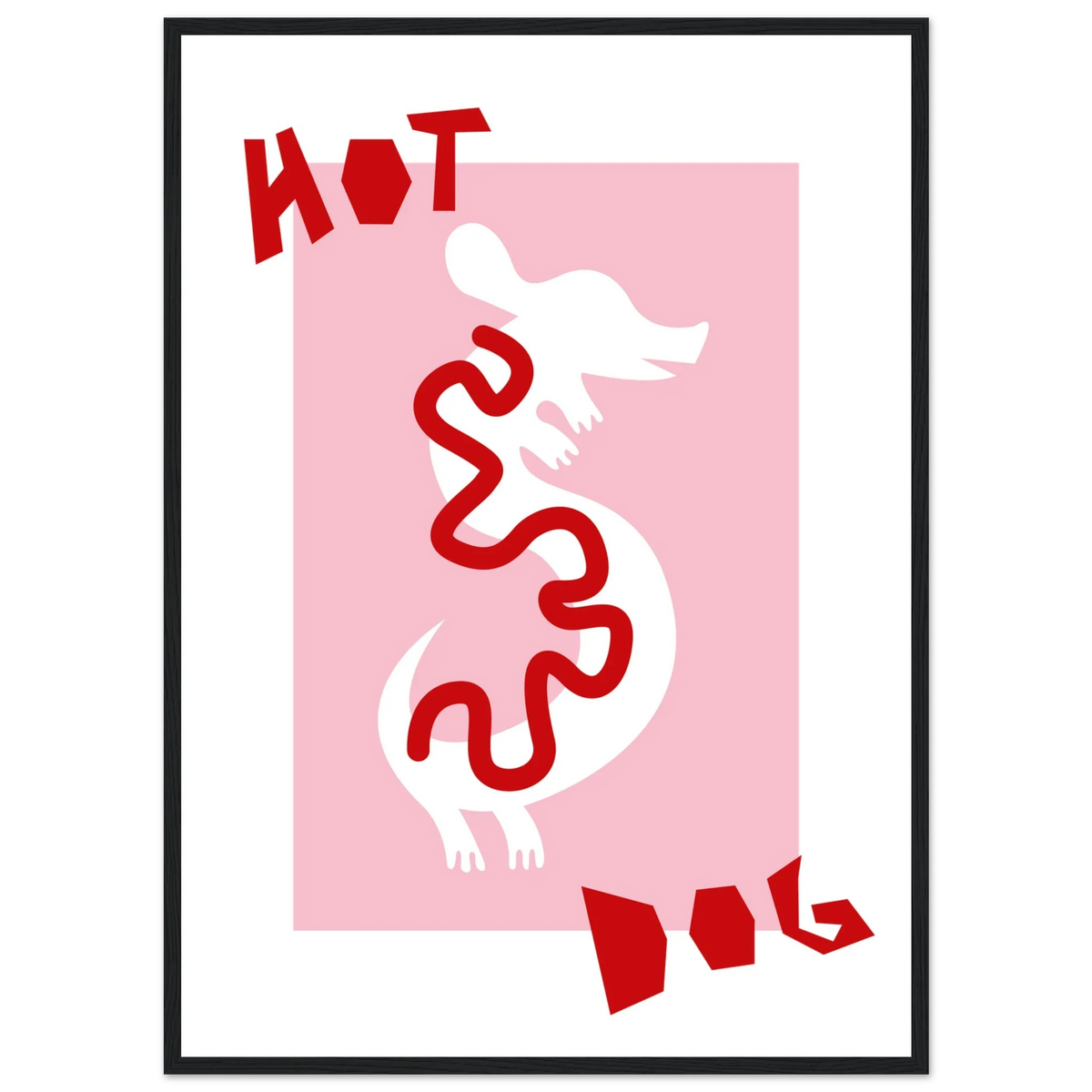 Hot dog, papier poché de Julie Parmentier encadré – visuel 7