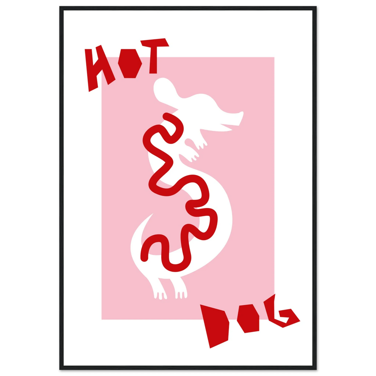 Hot dog, papier poché de Julie Parmentier encadré – visuel 8