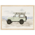 Jeep & surf, affiche illustrée d'Émilie J. Ouellet encadrée – visuel 6