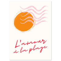 L'amour à la plage - Affiche