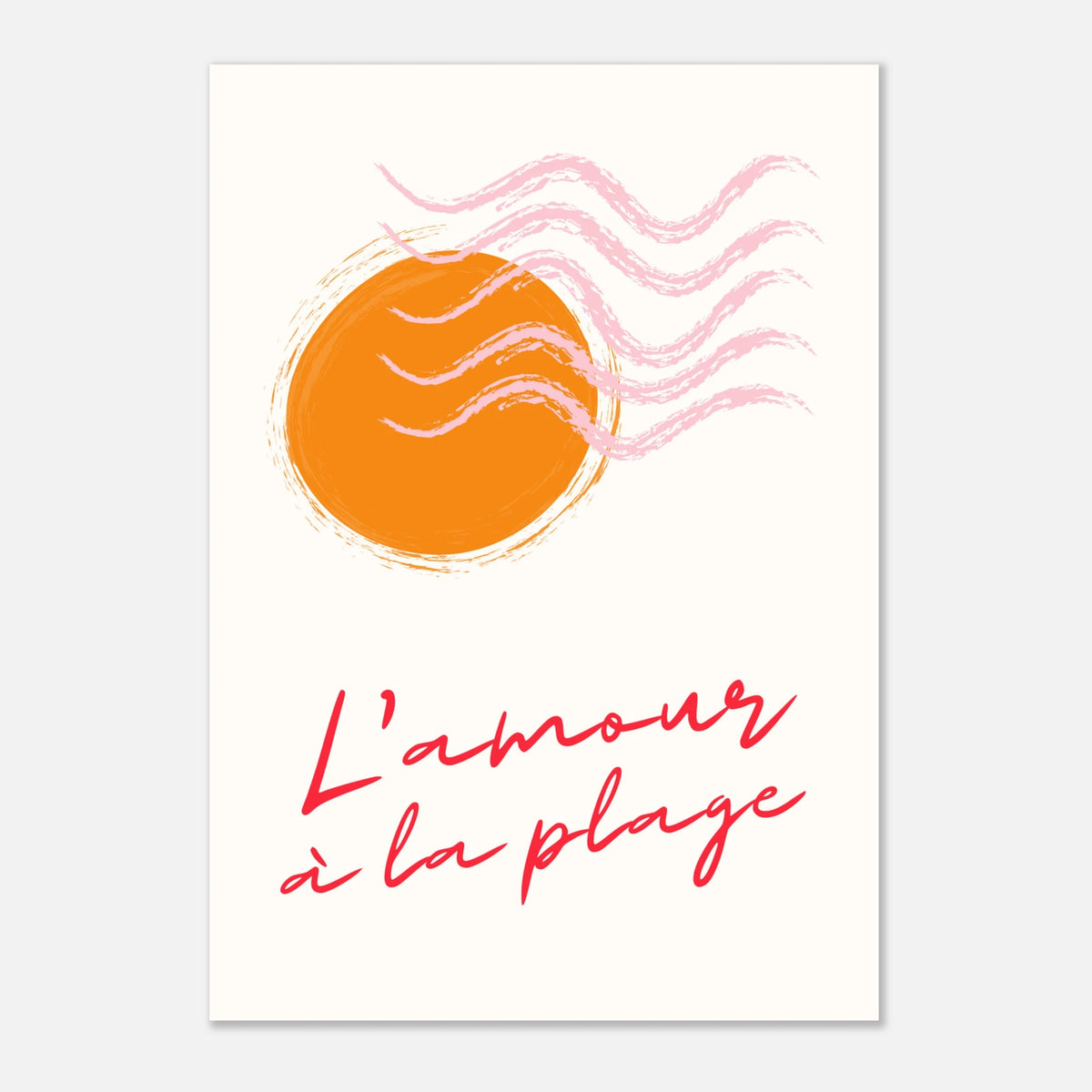 Affiche typographique « L'amour à la plage », ADR Gallery – visuel 6