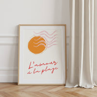 L'amour à la plage - Affiche