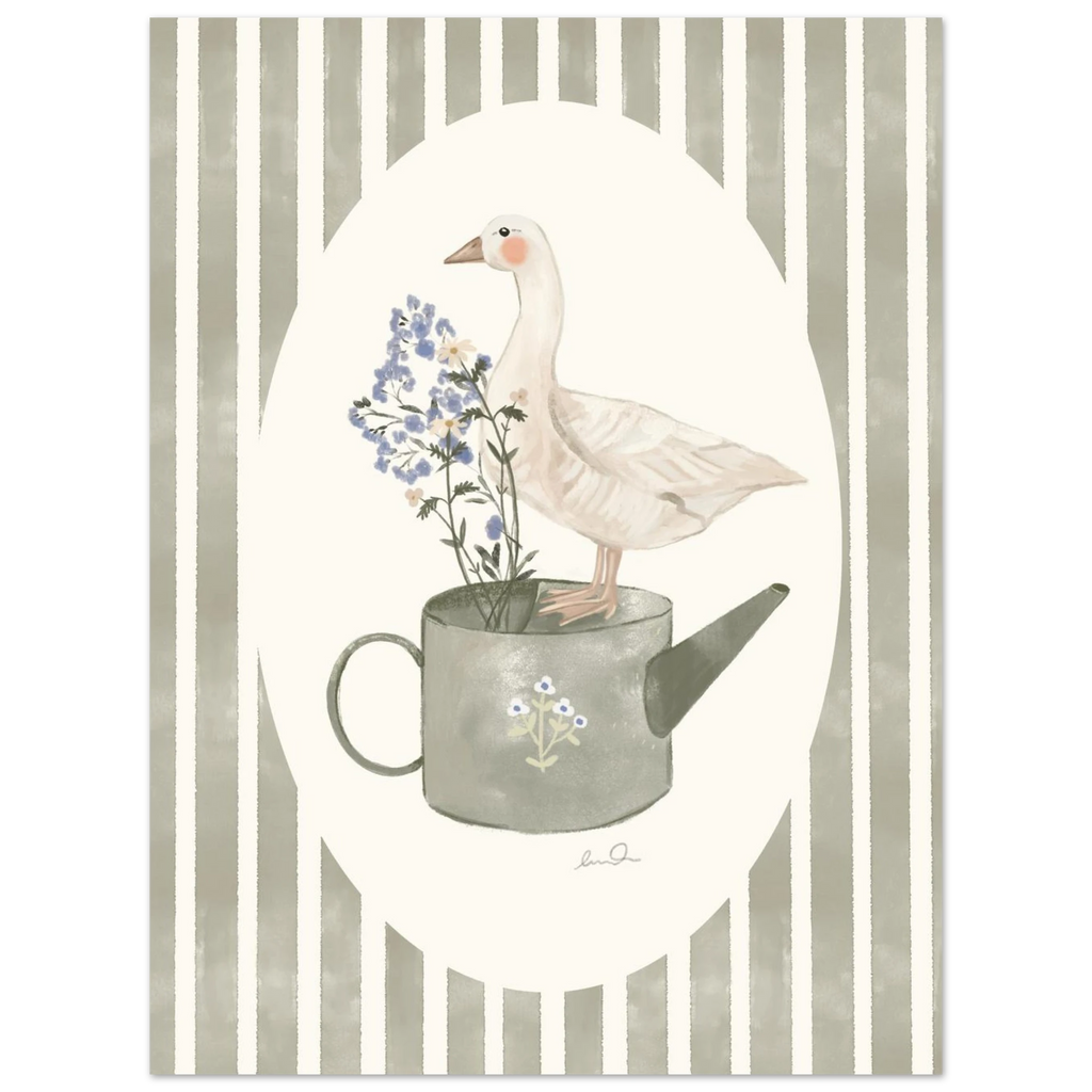 L'oie & l'arrosoir, affiche illustrée d'Émilie J. Ouellet – visuel 4