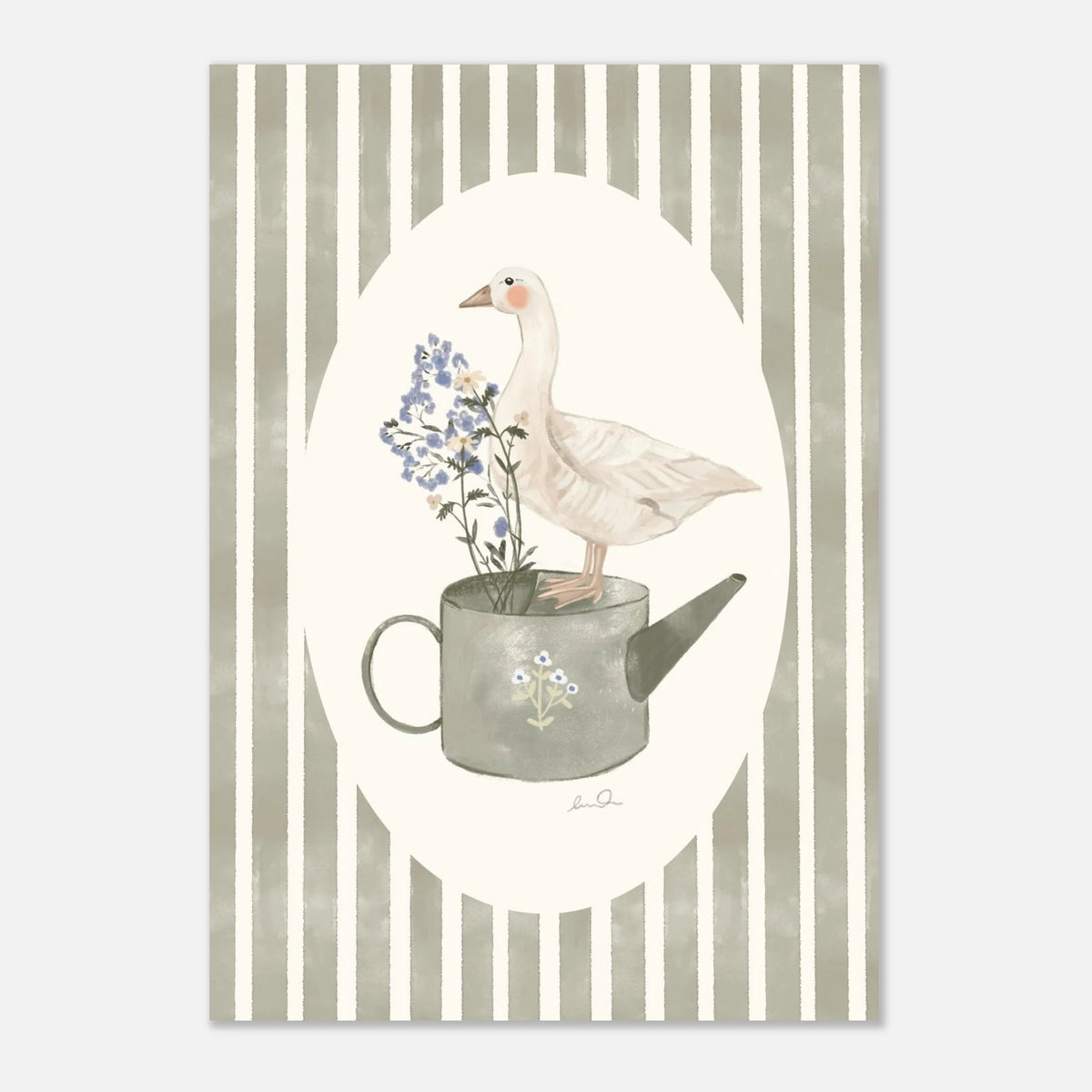 L'oie & l'arrosoir, affiche illustrée d'Émilie J. Ouellet – visuel 5