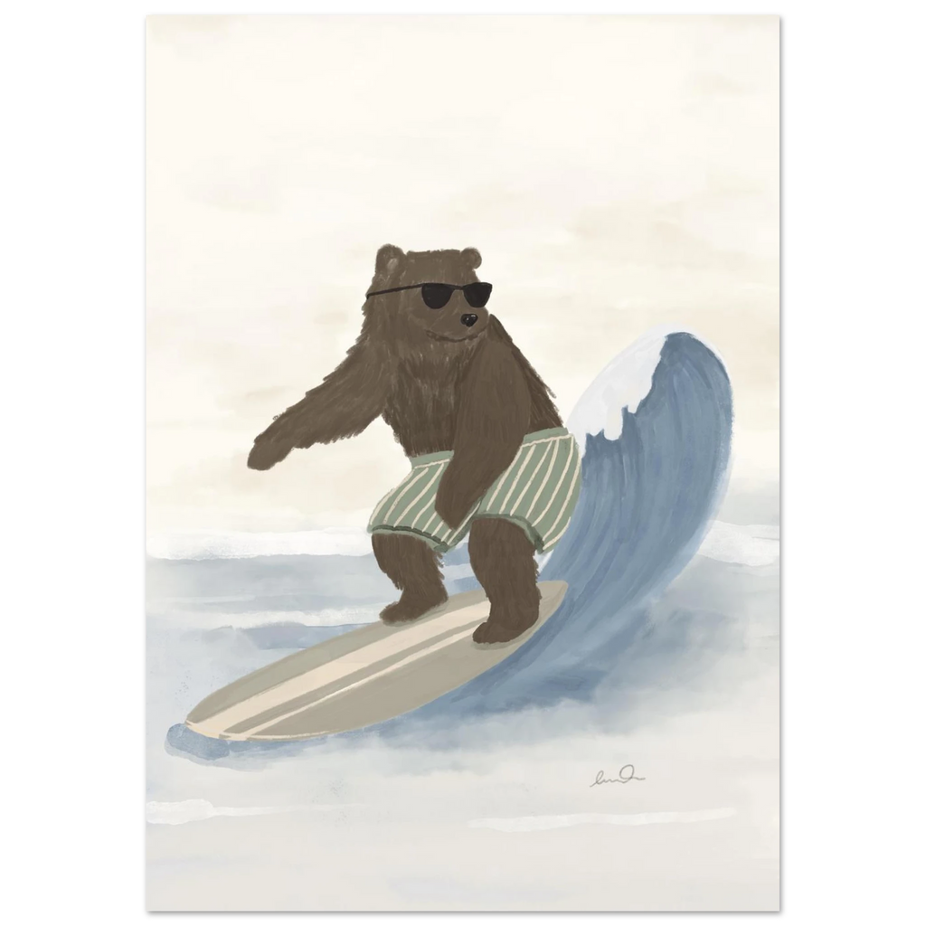 L'ours surfeur, affiche illustrée d'Émilie J. Ouellet – visuel 8