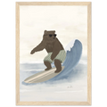 L'ours surfeur, affiche illustrée d'Émilie J. Ouellet encadrée – visuel 12