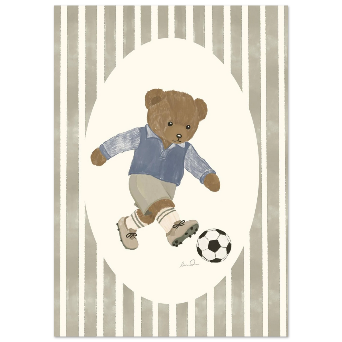 L'ourson joueur de soccer, affiche illustrée d'Émilie J. Ouellet – visuel 10