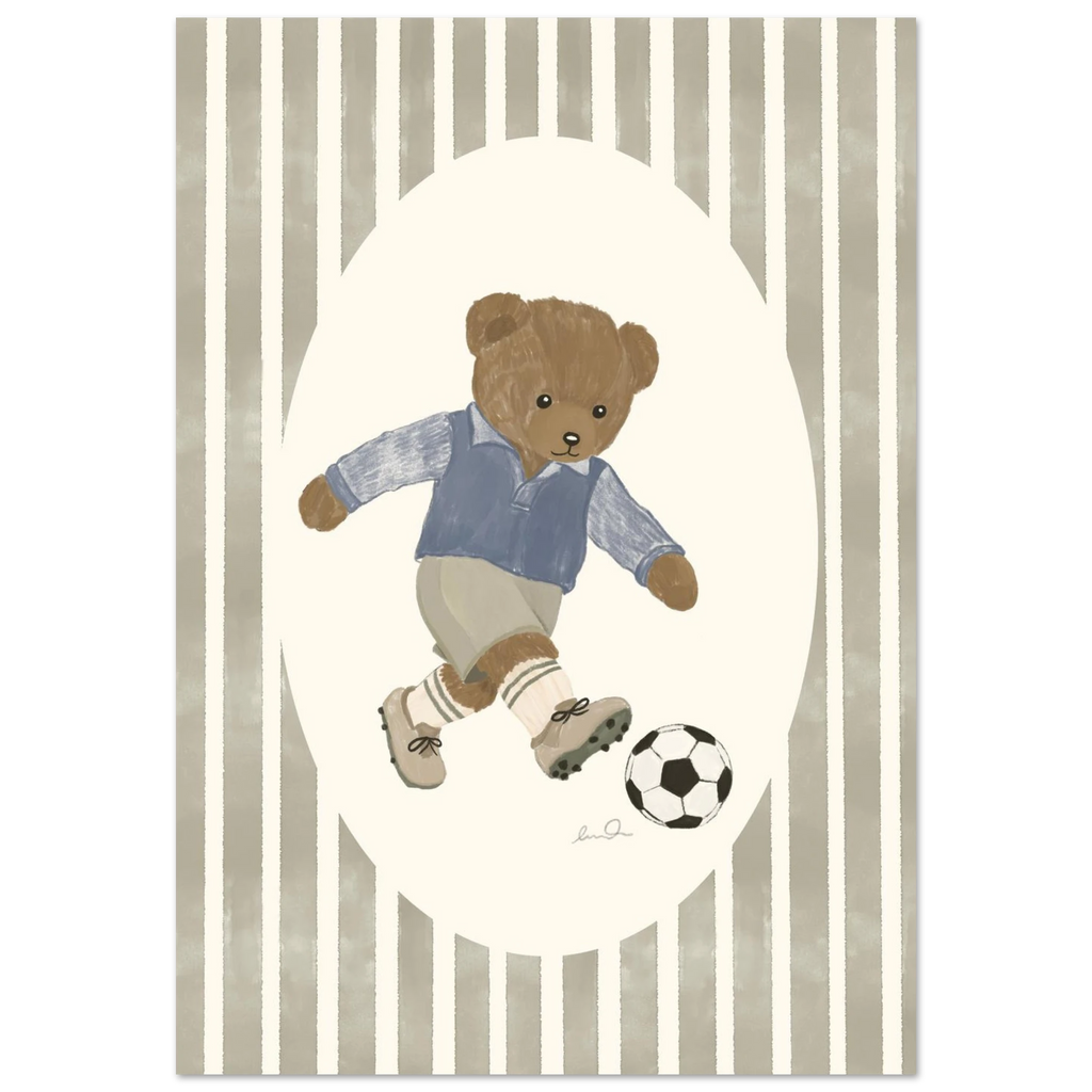 L'ourson joueur de soccer, affiche illustrée d'Émilie J. Ouellet – visuel 5