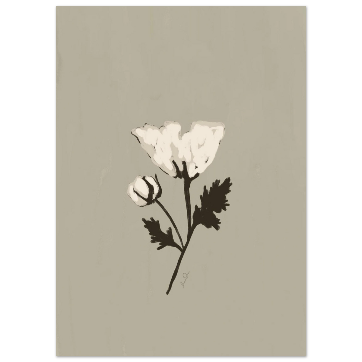 La fleur blanche, affiche illustrée d'Émilie J. Ouellet – visuel 7