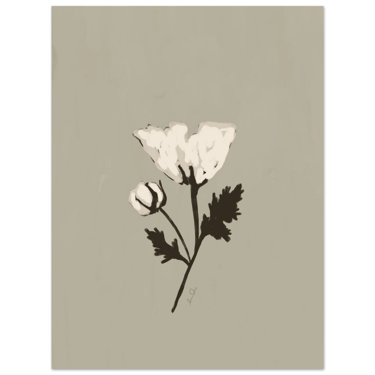 La fleur blanche, affiche illustrée d'Émilie J. Ouellet – visuel 8