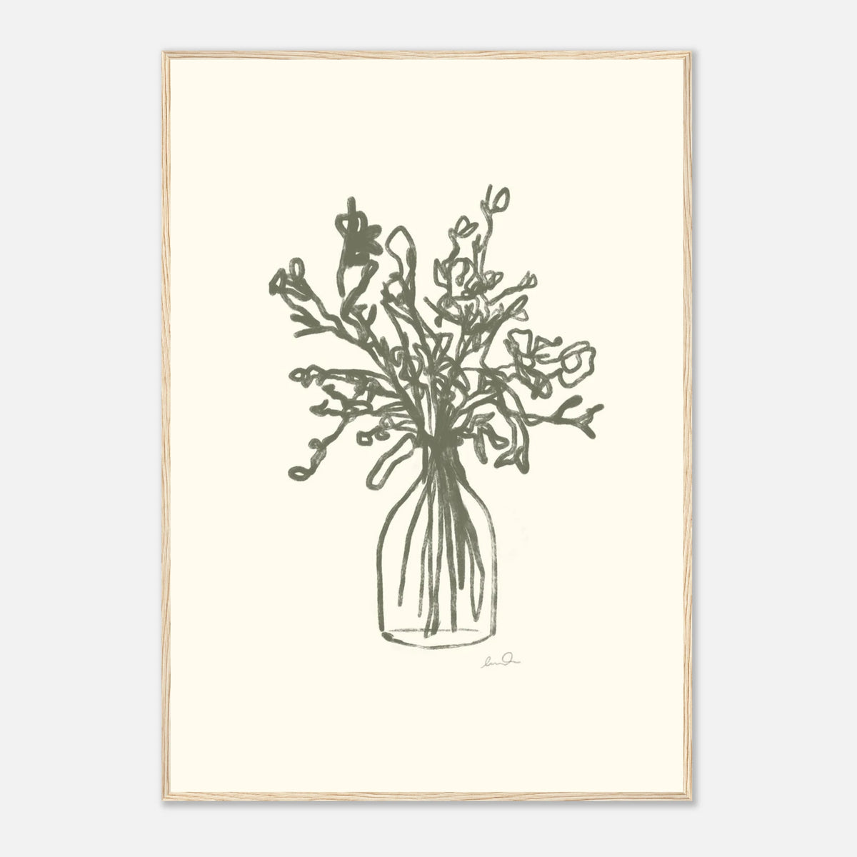 Le bouquet, affiche illustrée d'Émilie J. Ouellet encadrée – visuel 10