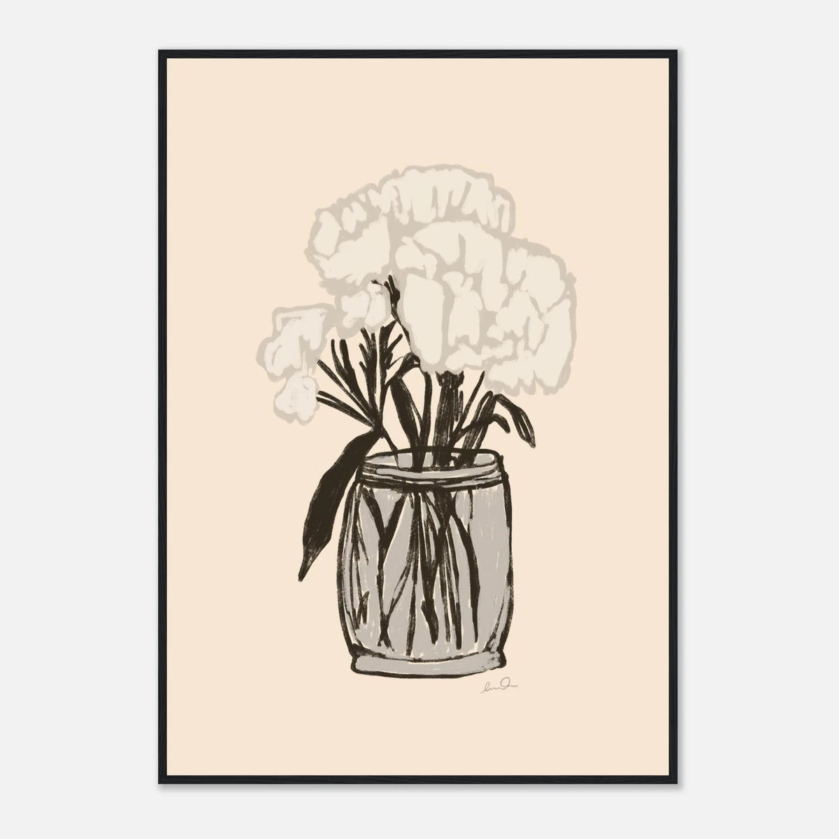 Le bouquet, affiche illustrée d'Émilie J. Ouellet encadrée – visuel 11