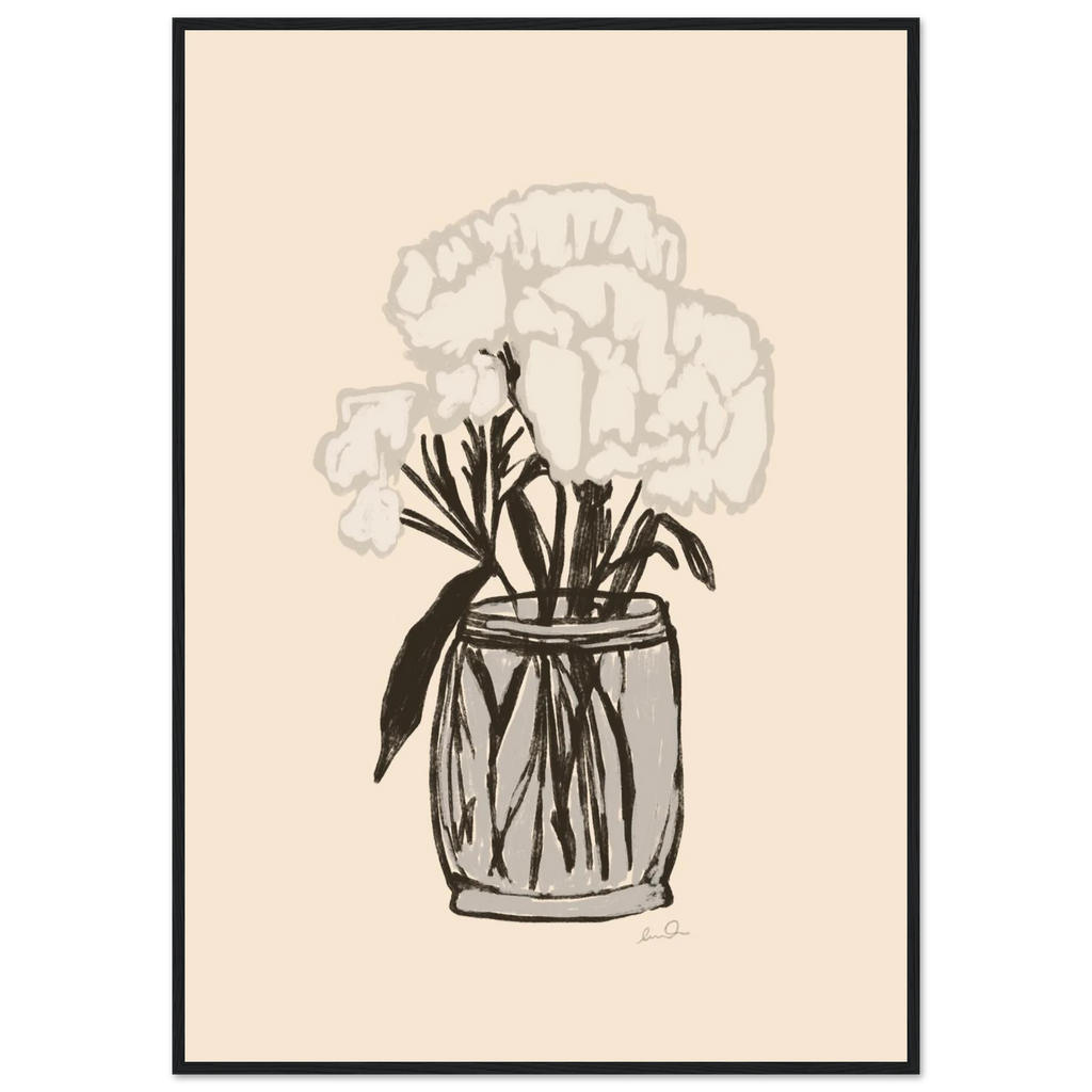 Le bouquet, affiche illustrée d'Émilie J. Ouellet encadrée – visuel 3