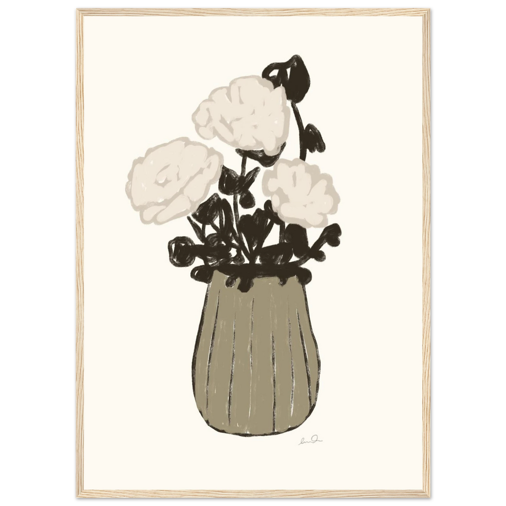Le bouquet, affiche illustrée d'Émilie J. Ouellet encadrée – visuel 3