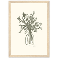 Le bouquet, affiche illustrée d'Émilie J. Ouellet encadrée – visuel 4