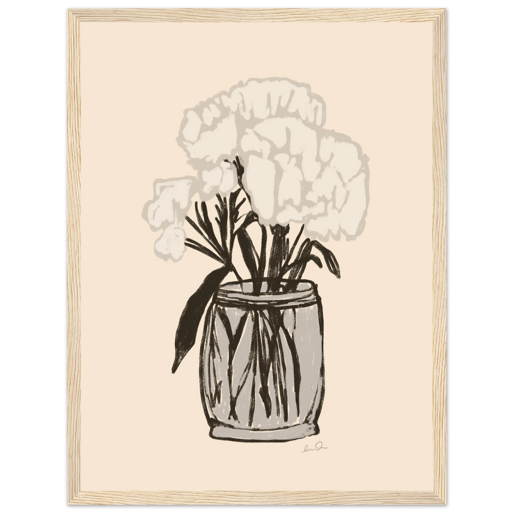 Le bouquet, affiche illustrée d'Émilie J. Ouellet encadrée – visuel 5