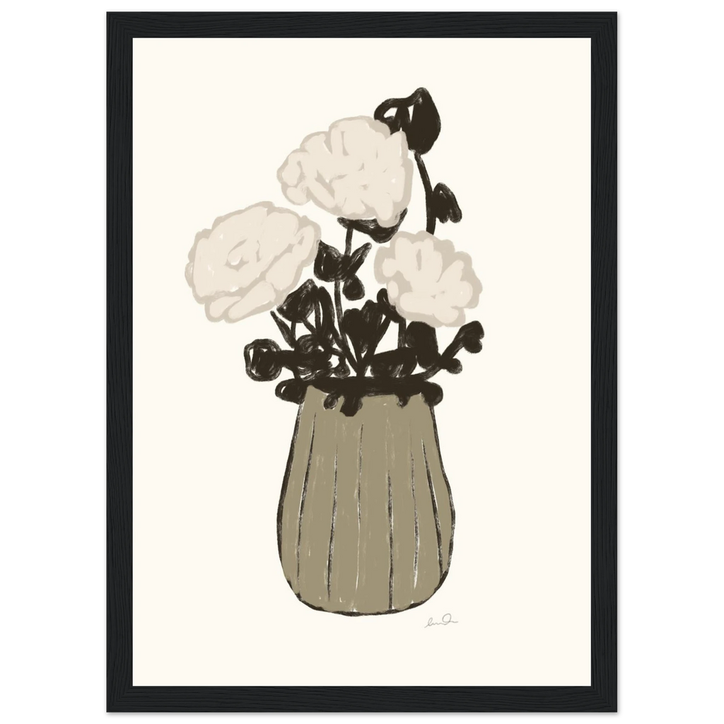 Le bouquet, affiche illustrée d'Émilie J. Ouellet encadrée – visuel 5