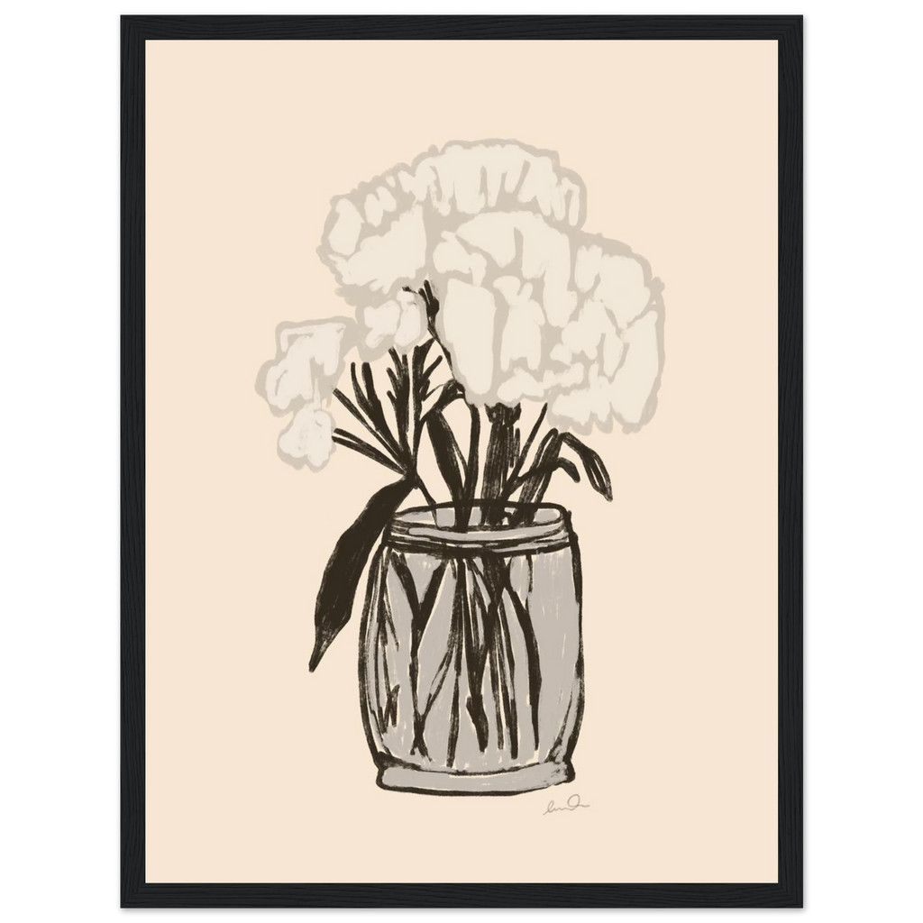 Le bouquet, affiche illustrée d'Émilie J. Ouellet encadrée – visuel 6