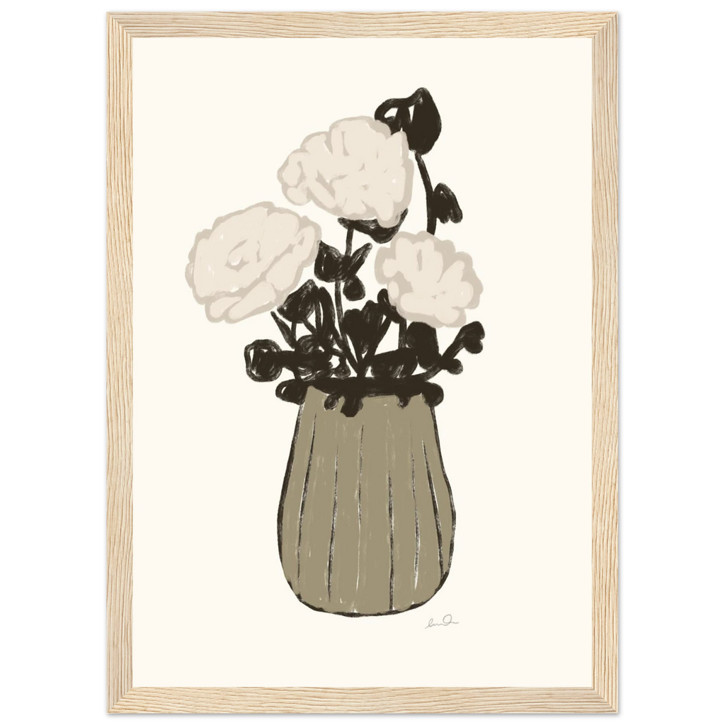 Le bouquet, affiche illustrée d'Émilie J. Ouellet encadrée – visuel 6