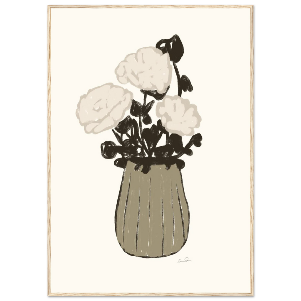 Le bouquet, affiche illustrée d'Émilie J. Ouellet encadrée – visuel 7