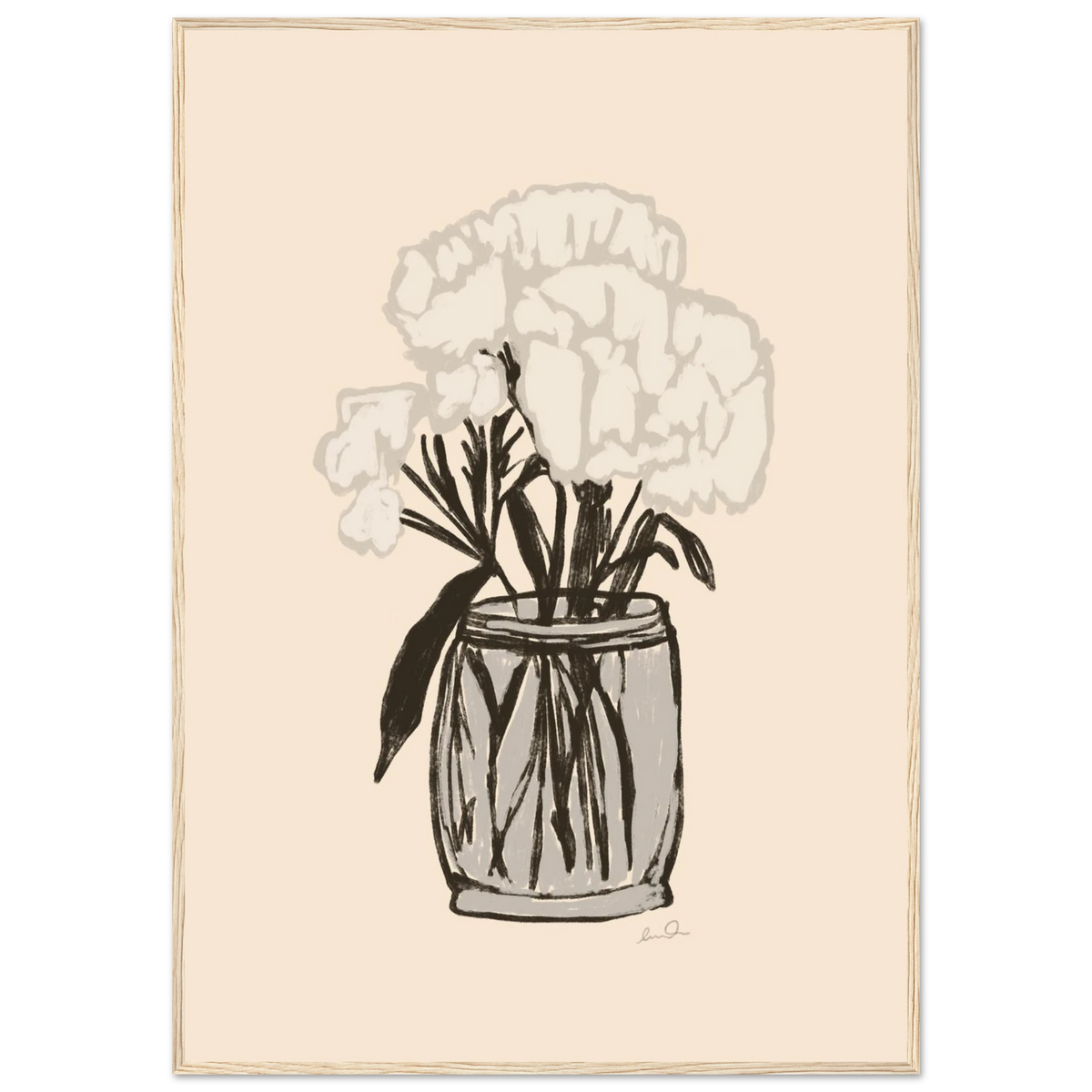 Le bouquet, affiche illustrée d'Émilie J. Ouellet encadrée – visuel 8