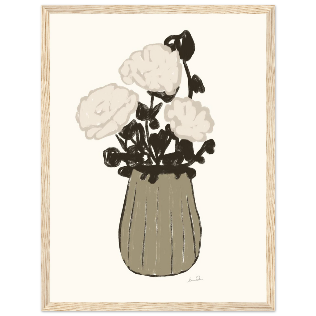 Le bouquet, affiche illustrée d'Émilie J. Ouellet encadrée – visuel 8