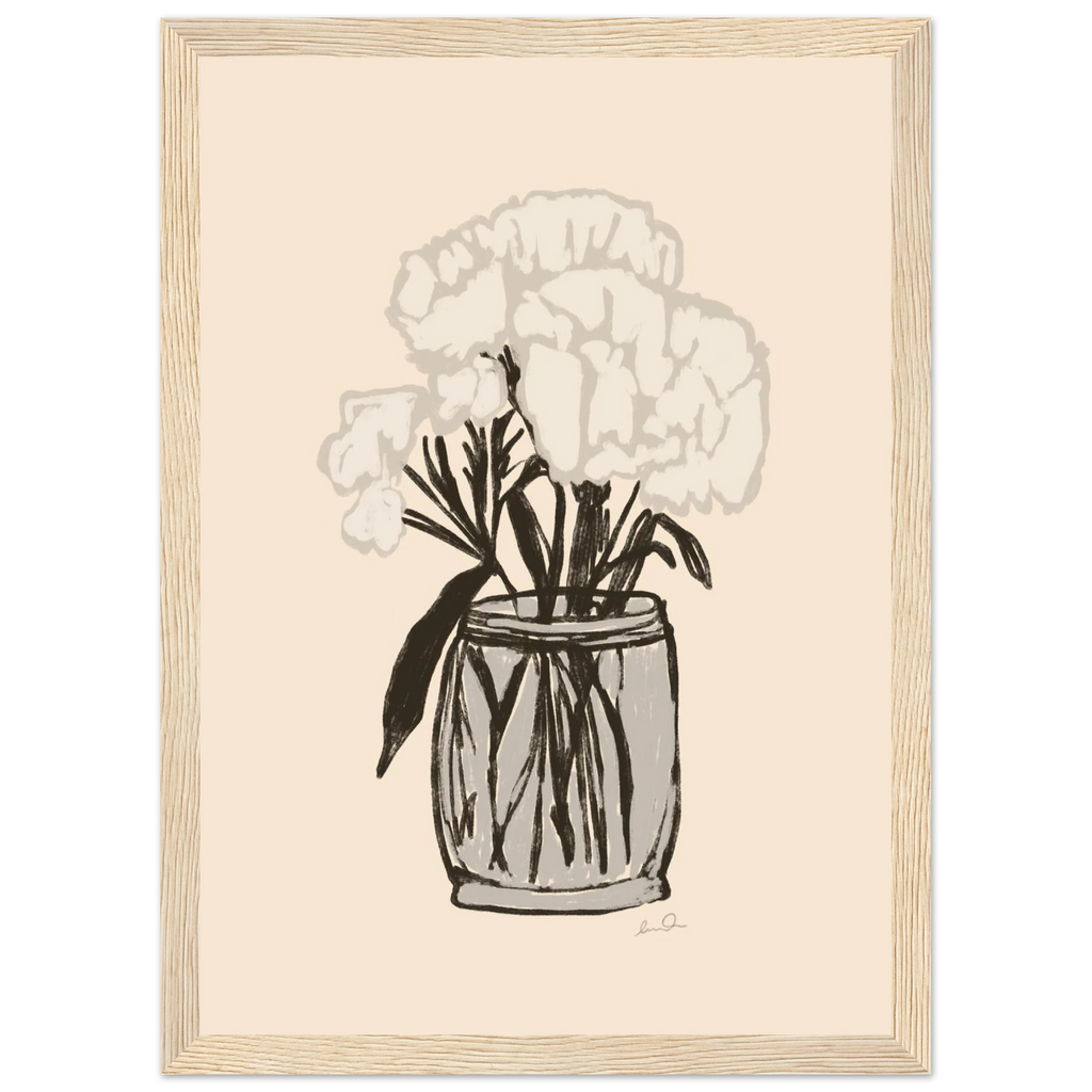 Le bouquet, affiche illustrée d'Émilie J. Ouellet encadrée – visuel 9