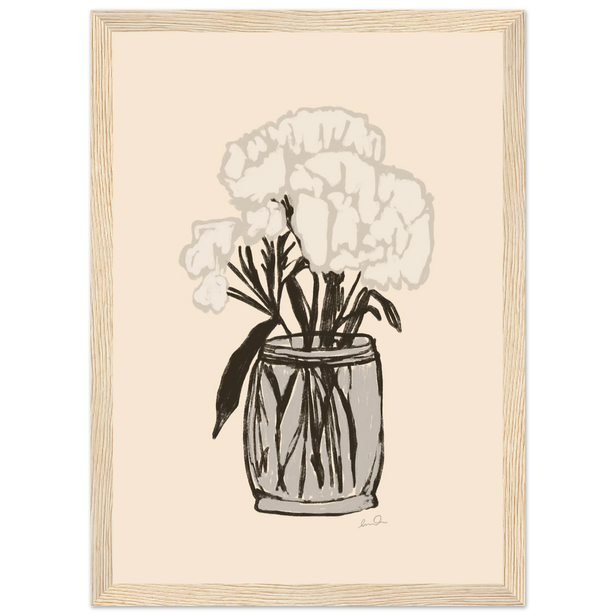 Le bouquet, affiche illustrée d'Émilie J. Ouellet encadrée – visuel 9