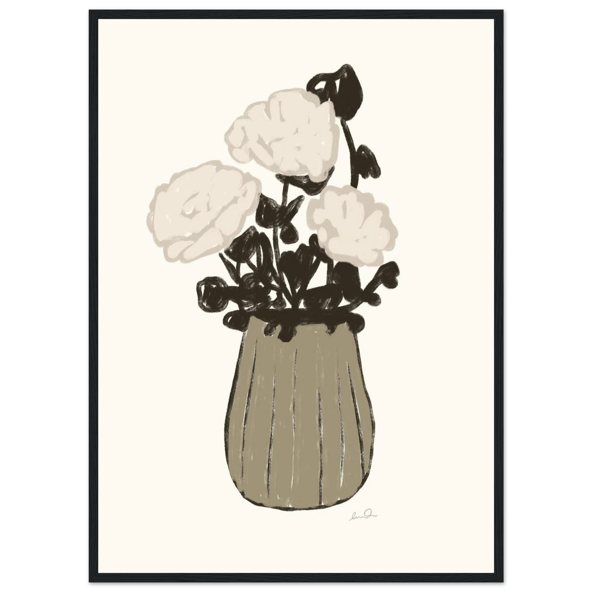 Le bouquet, affiche illustrée d'Émilie J. Ouellet encadrée – visuel 9