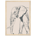 Le grand éléphant version couleur, rendu texturé au crayon – ADR Gallery