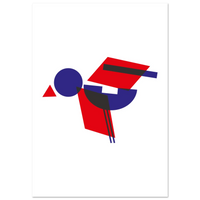 le Messager - papier poché - Affiche