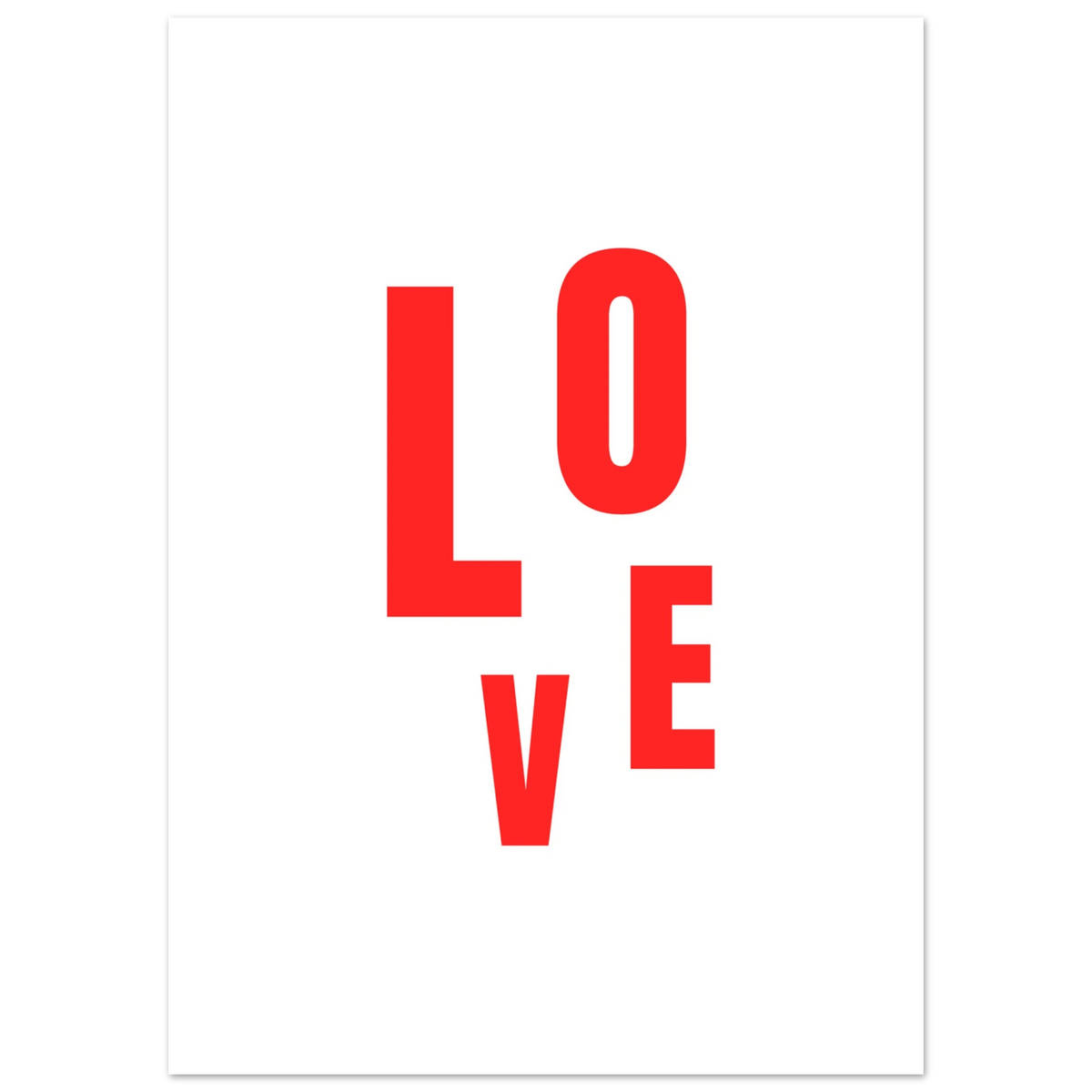 Affiche typographique « LOVE », ADR Gallery – visuel 4
